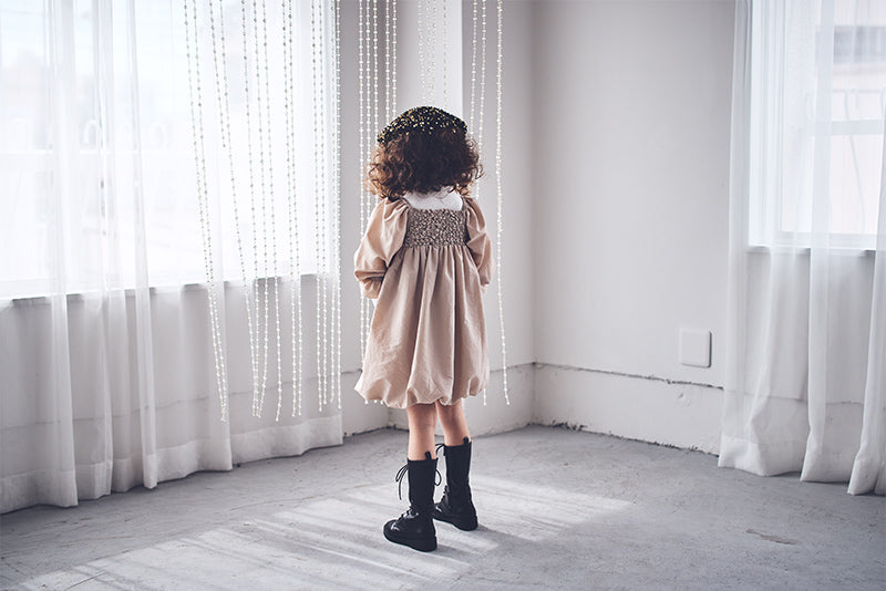 pompadour dress 2 beige
