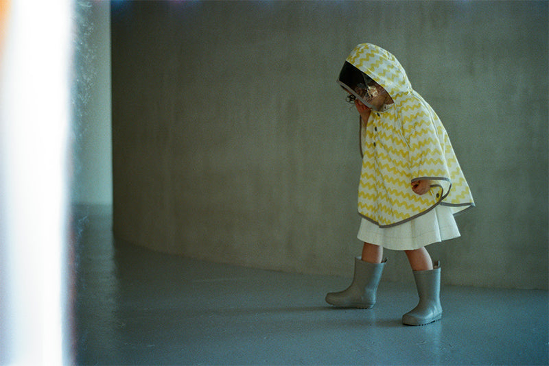 rain poncho gizagiza yellow