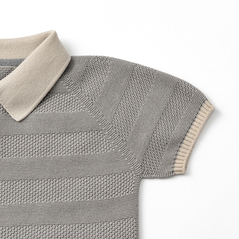 knit polo rompers nezu 70-80cm