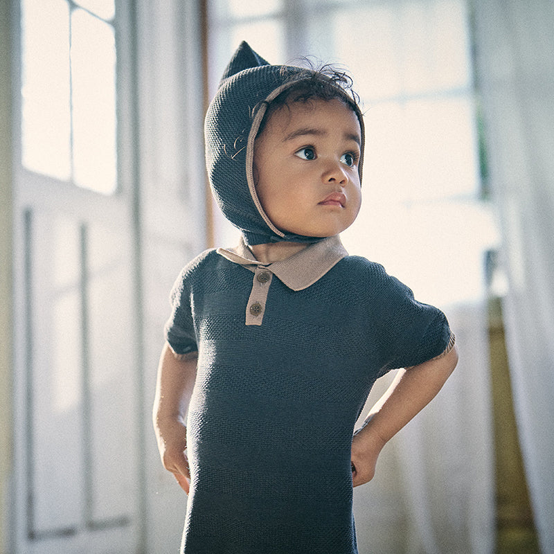 knit polo rompers ai 70-80cm