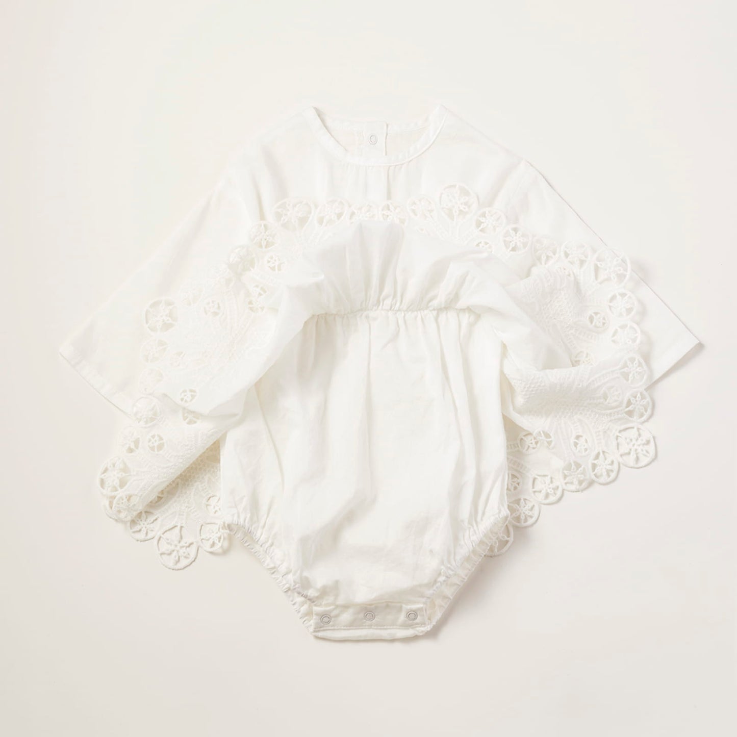 bodysuits 7 scallop white 70cm