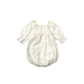 pompadour rompers 4 leaf white