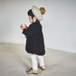 pompadour rompers 5 leaf black