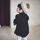 pompadour rompers 5 leaf black