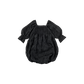 pompadour rompers 5 leaf black