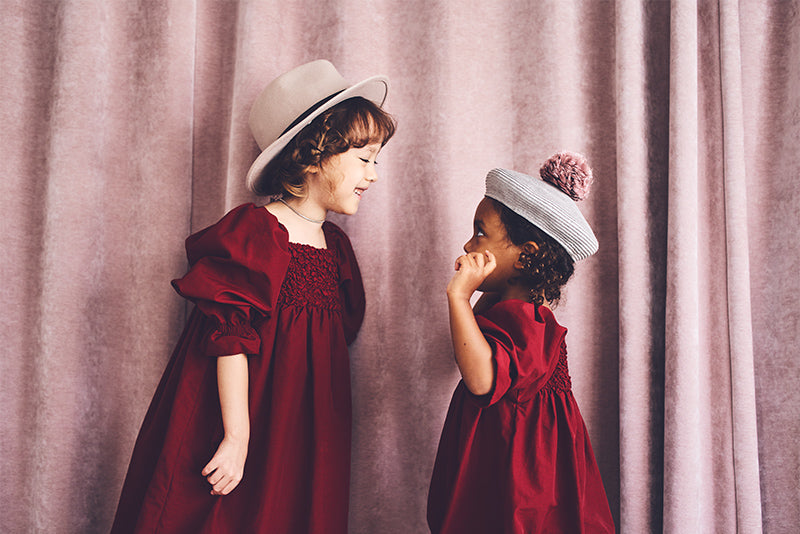 pompadour dress 3 wine