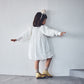 pompadour dress 4 leaf white