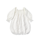 pompadour dress 4 leaf white