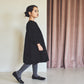 pompadour dress 5 leaf black