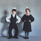 pompadour dress 5 leaf black