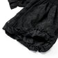 pompadour dress 5 leaf black