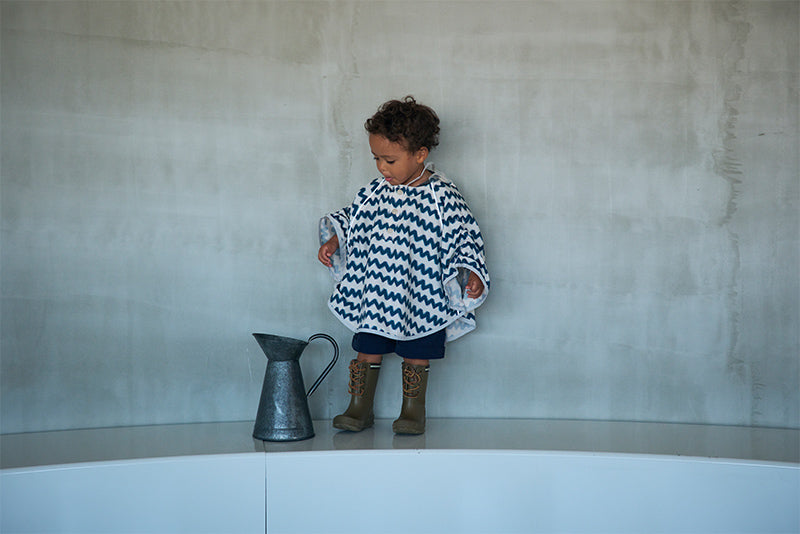 rain poncho gizagiza navy