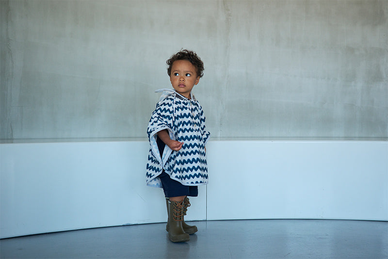 rain poncho gizagiza navy