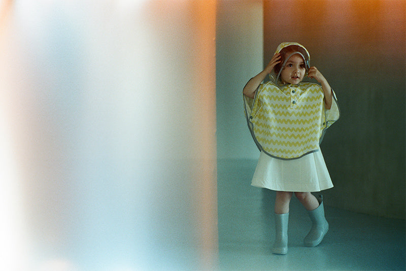 rain poncho gizagiza yellow