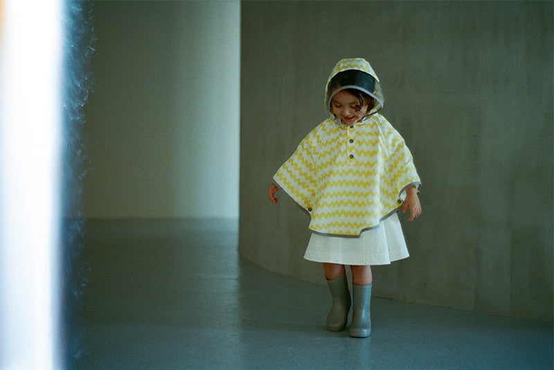 rain poncho gizagiza yellow
