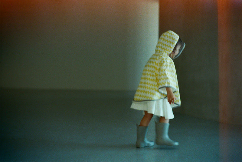 rain poncho gizagiza yellow
