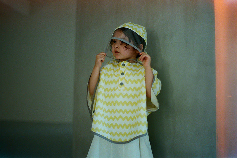 rain poncho gizagiza yellow