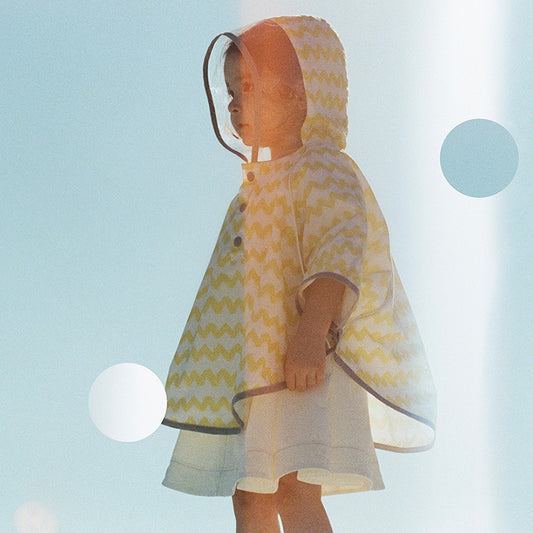 rain poncho gizagiza yellow