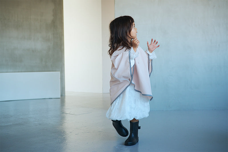 rain poncho pink