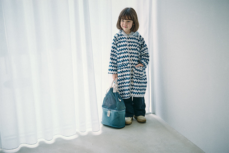 rain coat gizagiza navy