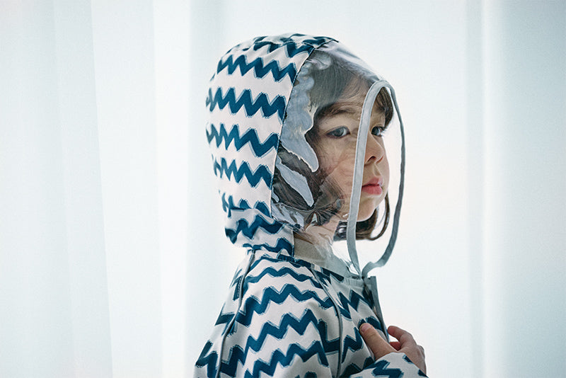 rain coat gizagiza navy