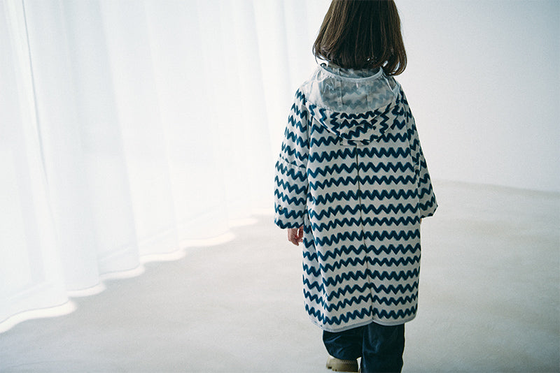 rain coat gizagiza navy