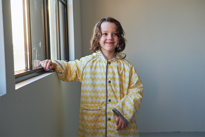 rain coat gizagiza yellow