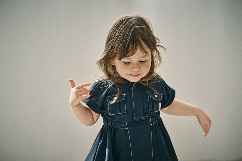 safari dress navy