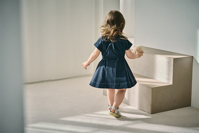 safari dress navy