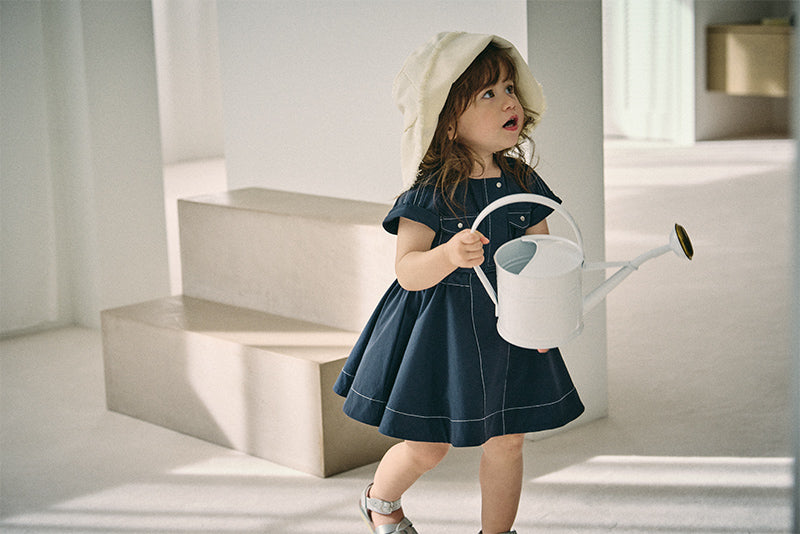 safari dress navy
