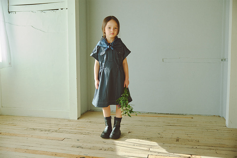 safari dress navy