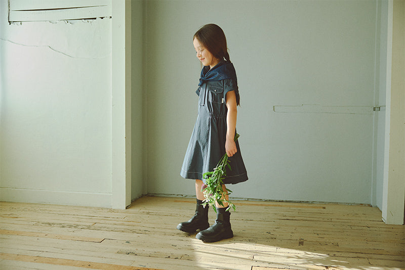 safari dress navy