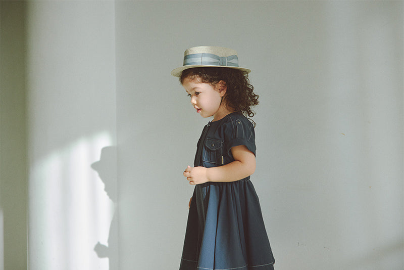 safari dress navy