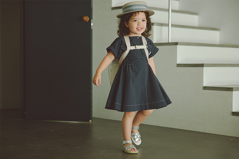 safari dress navy