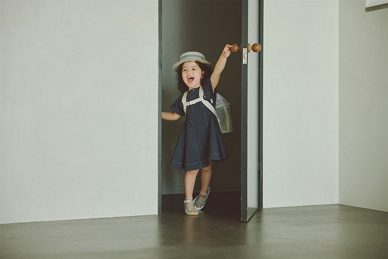 safari dress navy