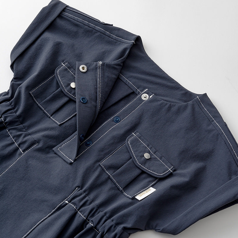 safari dress navy