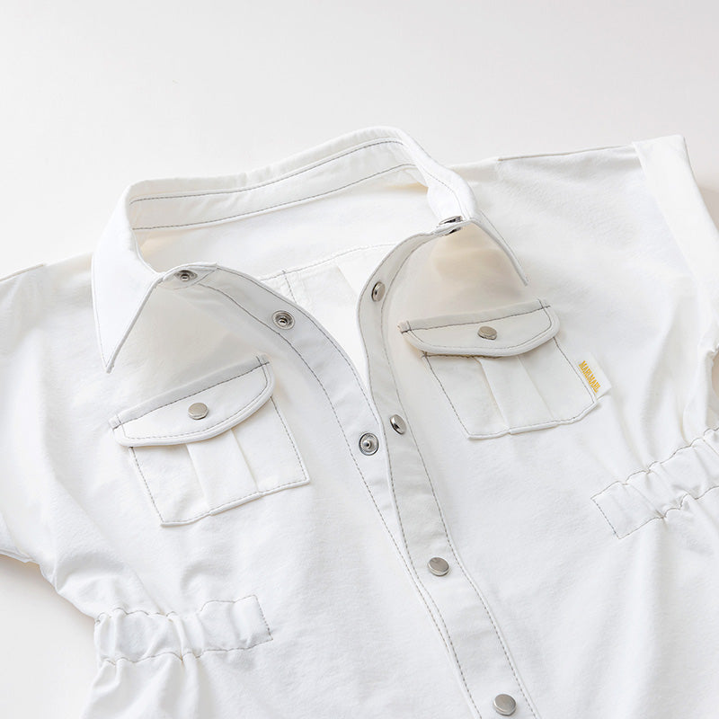 safari jumpsuits white