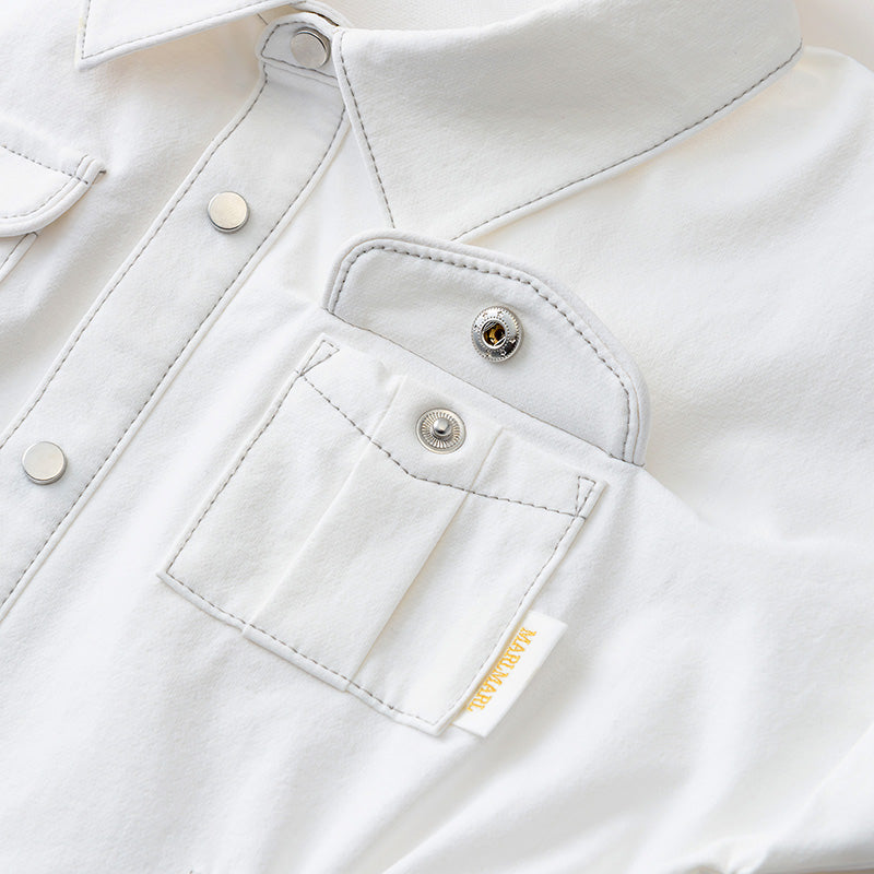 safari jumpsuits white