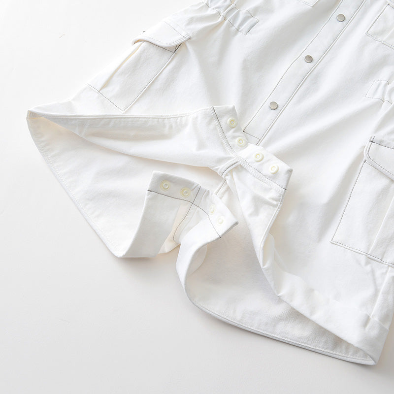 safari jumpsuits white