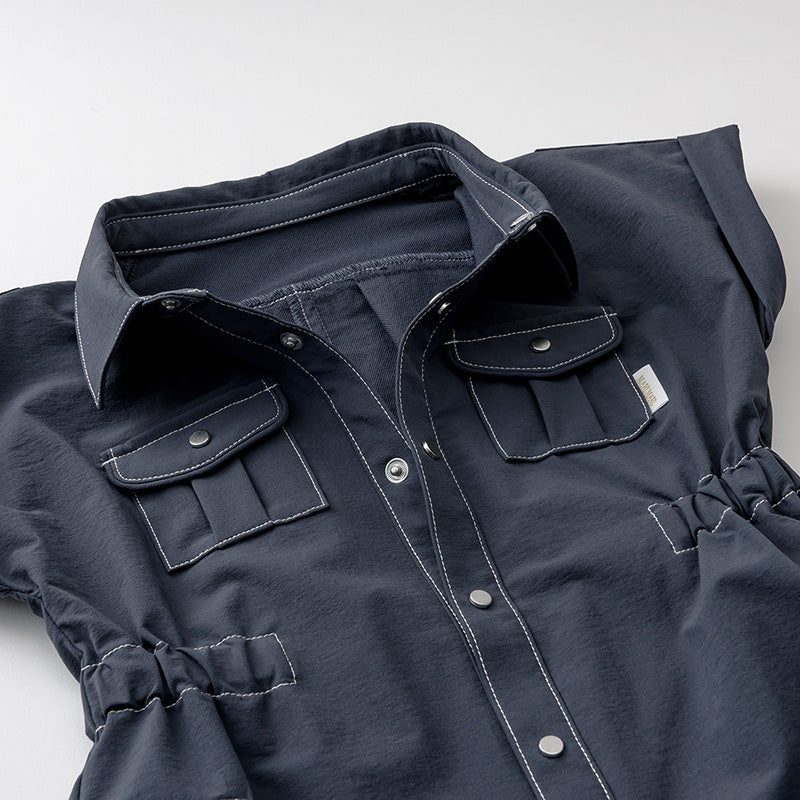 safari jumpsuits navy