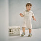 knit polo rompers shiro 70-80cm