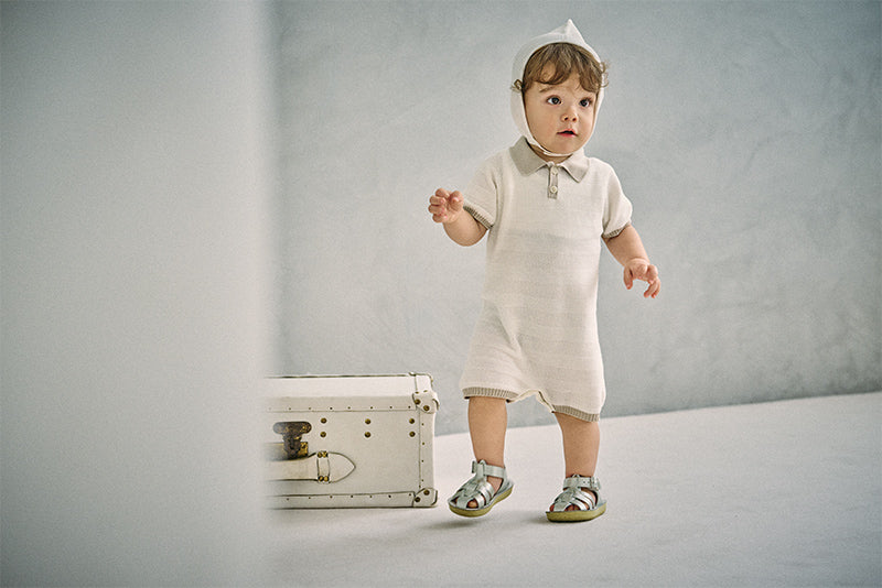 knit polo rompers shiro 70-80cm