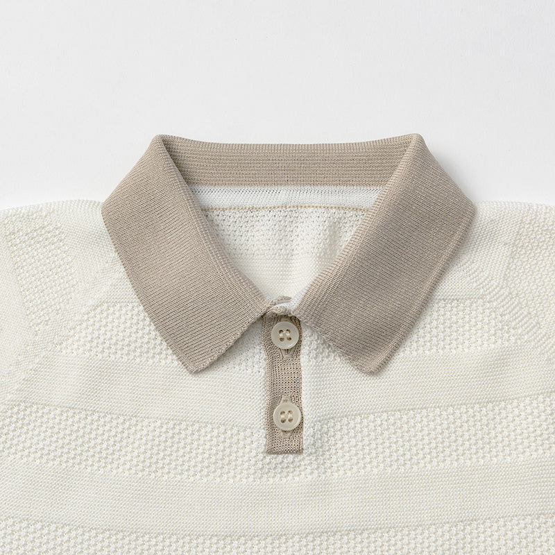 knit polo rompers shiro 70-80cm