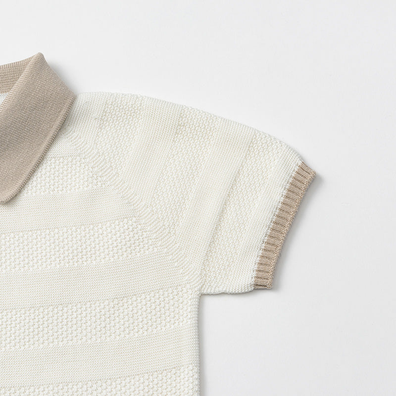 knit polo rompers shiro 70-80cm