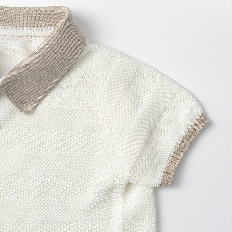 knit polo rompers shiro 70-80cm