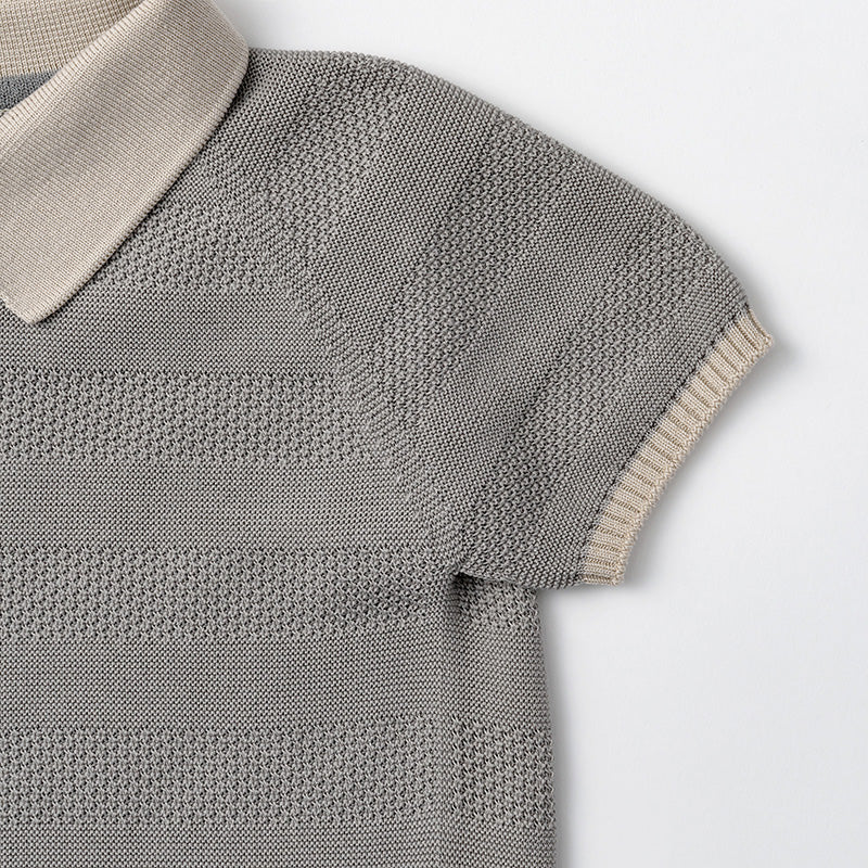 knit polo rompers nezu 70-80cm