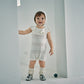 knit frill rompers shiro 70-80cm