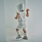 knit frill rompers shiro 70-80cm