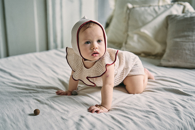 knit frill rompers beni 70-80cm