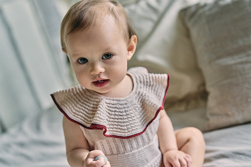 knit frill rompers beni 70-80cm